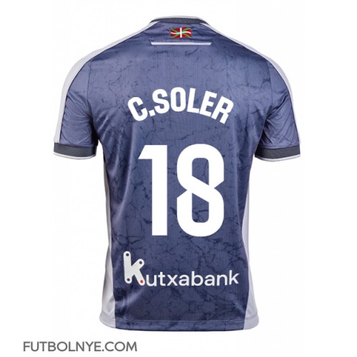 Camiseta Real Sociedad Carlos Soler #18 Visitante Equipación 2025-26 manga corta